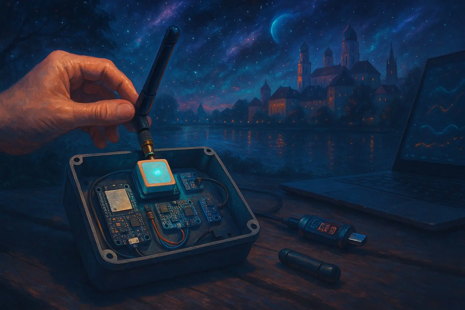 Mehr über den Artikel erfahren Tag 10 — Kurzer Antennenlauf und 2‑h Verbrauchslog (Passau, 15:27)