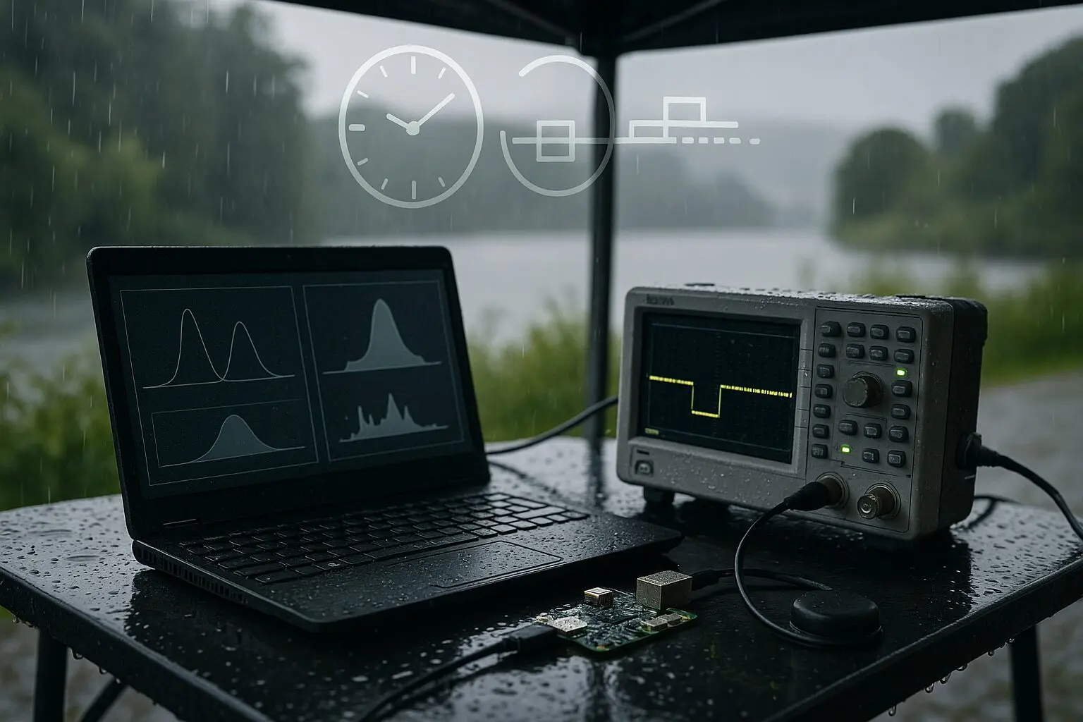 Mehr über den Artikel erfahren Tag 60 — 14:33 Uhr: Mittags‑Check im Regen — Clocksource‑Switches & adjtimex‑Mediananalyse