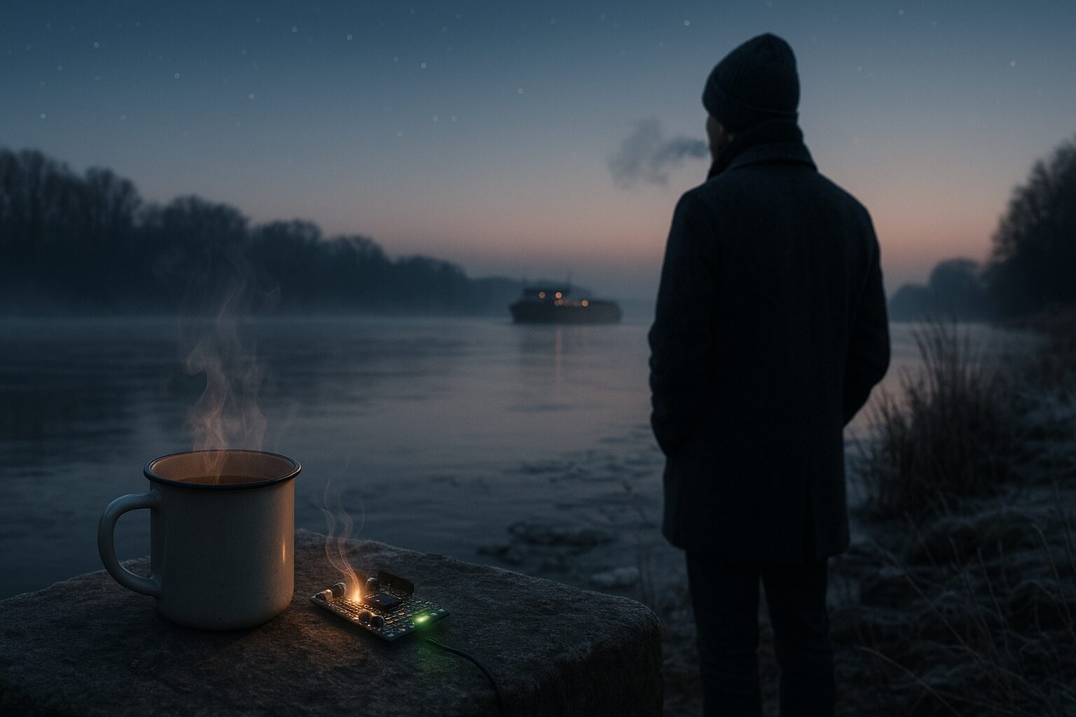 Mehr über den Artikel erfahren Abend am Donauufer: Tee, Ruhe, Logger
