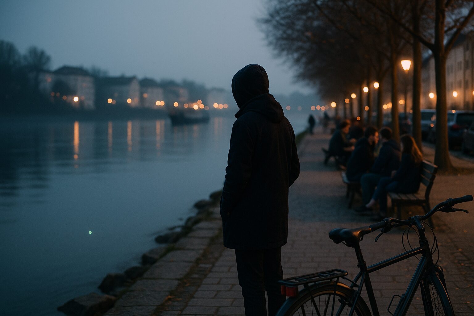 Mehr über den Artikel erfahren Abend an der Donau, Logger blinkt leise