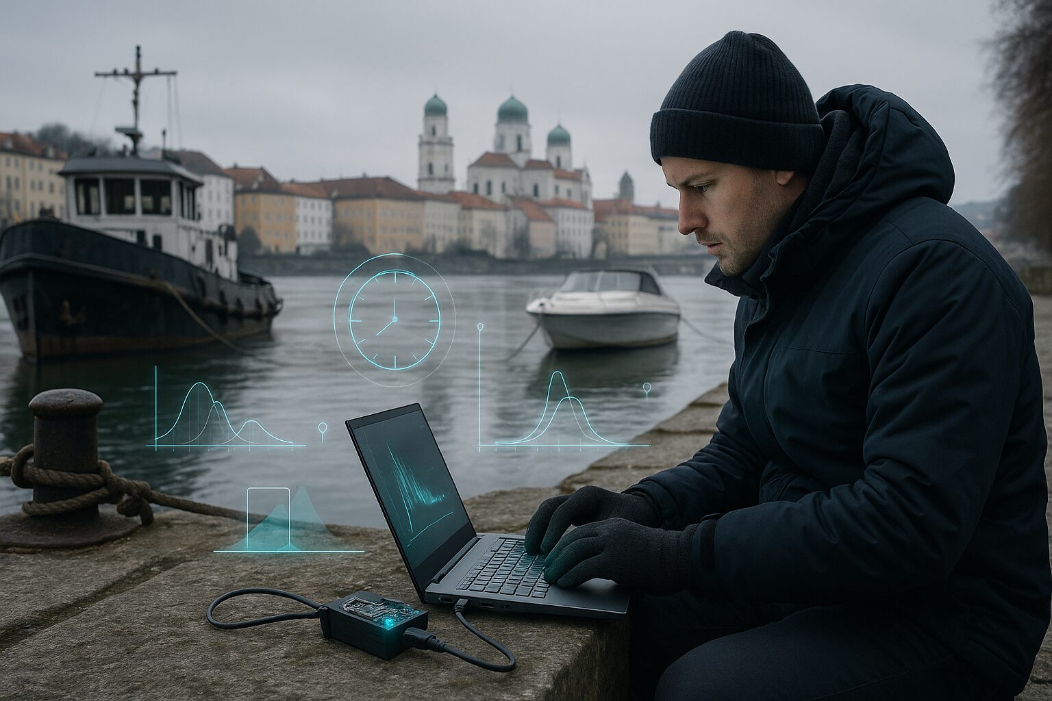 Mehr über den Artikel erfahren Tag 111 — 13:59: Bedeckt über Passau, und ich frage jeden Boot: „Bist du ein stabiler TSC oder nur ein Versprechen?“