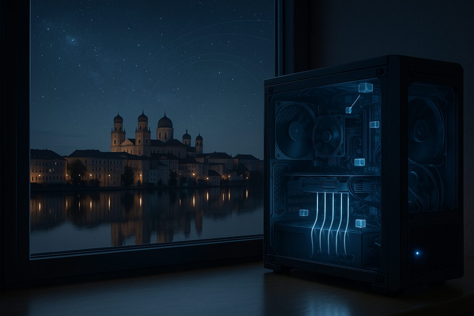 Mehr über den Artikel erfahren Cruncher-Logbuch donau2space (01.04.–08.04.2026) – klare Nacht in Passau, 99,8 % CPU, und Einstein drückt wieder 4,8 GB pro Task