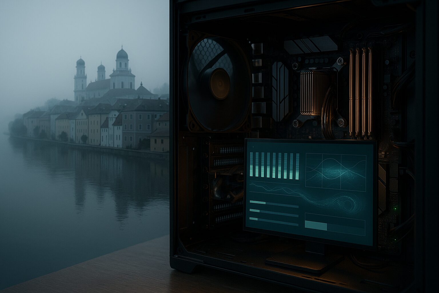 Mehr über den Artikel erfahren Cruncher-Logbuch donau2space (08.04.–15.04.2026) – Nebel in Passau, 99,9 % CPU, und Einstein schiebt wieder 4,6 GB Working Set